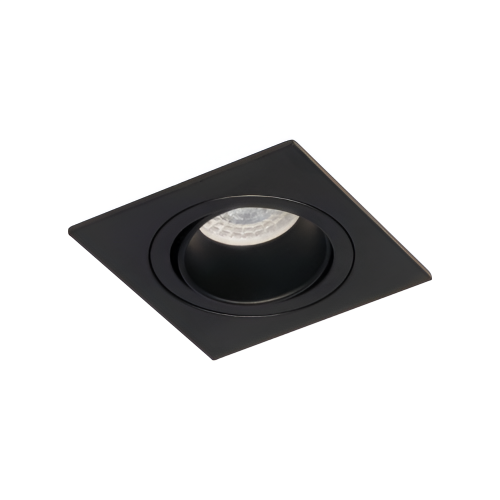 EMBUTIDO ANTIDESLUMBRANTE  GU10 CUADRADO NEGRO